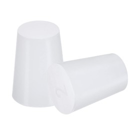 sourcing map Pack of 2 Cone Plugs 15 mm to 20 mm White for Laboratory Use