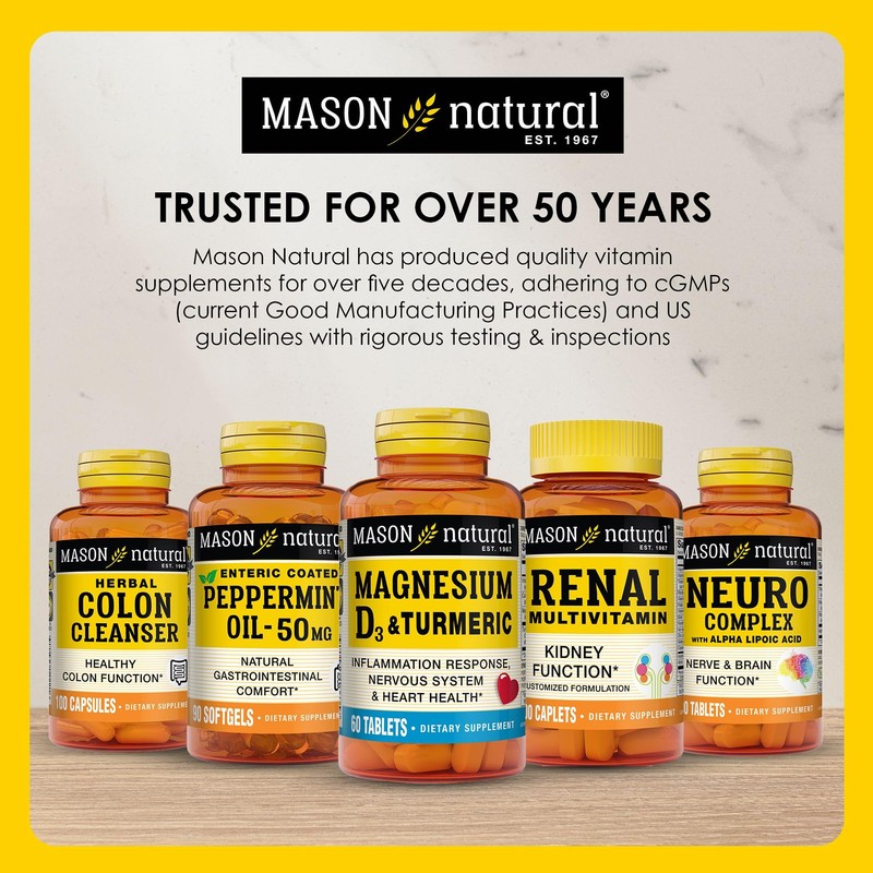 MASON NATURAL Ginkgo Biloba, 3 Month Supply, Helps to Improve