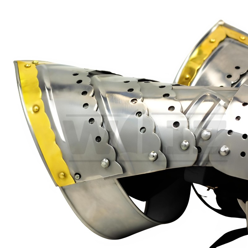 WAIZ Medieval Warrior Steel Gothic Knight Style Warrior Functional Gloves