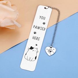Funny Bookmarks for Reading Women Cat Themed Gifts for Women Cat Lovers Gifts for Cat Mom Funny Cat Gifts Christmas Valentines Day Gifts for Book Lover Nerd Cat Merchandise for Cat Lovers