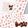 6 Sheets Fall Nail Stickers for Nail Art Cute Pumpkin