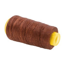 Mandala Crafts Waxed Whipping Twine Marine Waxed Sail Twine & Needle - 1mm 164 YDs Lashing Cord Waxed Twine Lacing Cord Wax Strings - Brown Twine Tie Dye String