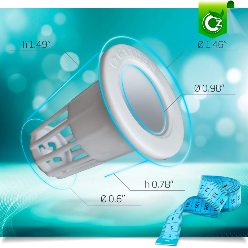 100 pack - 1 inch Net Pots Cz All Star