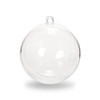 Plastic Ball Ornament, 80mm, Clear, Pack of 12 (80mm)