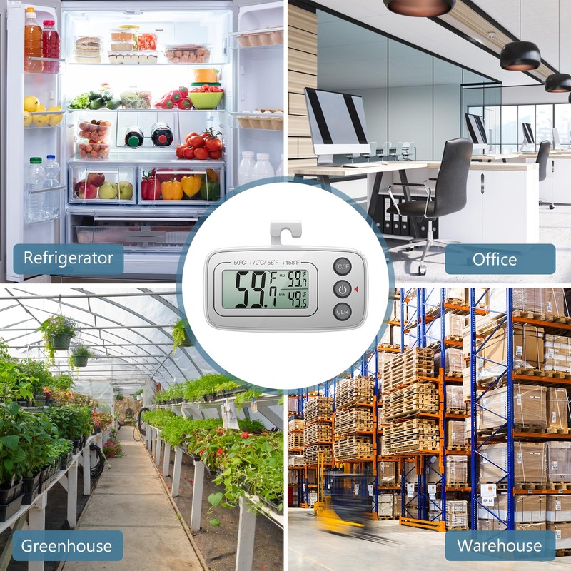 Thermometer Hygrometer Ankilo Digital Fridge Thermometer Freezer Thermometer Wireless Indoor
