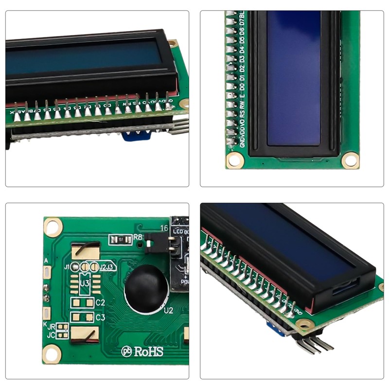 ARCELI IIC I2C TWI 1602 LCD Module Display, Serial 16