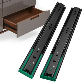 homdiy 5 Pair 24 Inch Full Extension Ball Bearing Drawer Slides Black Side Mount Heavy Duty Soft Close Drawer Slides Drawer Glide