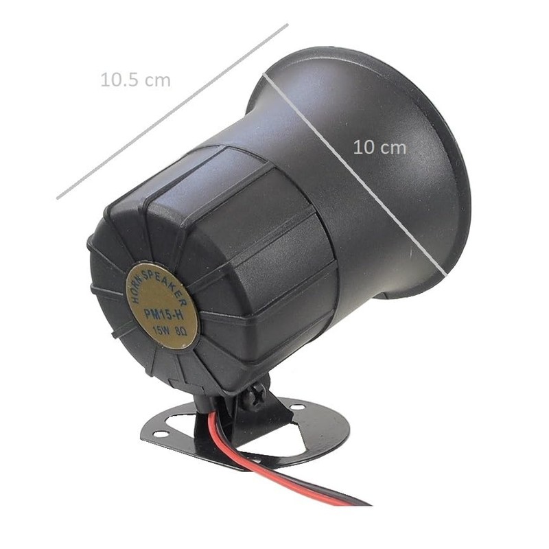 8 Ohm 15 Watts Horn speaker with bracket