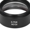Microscope Lens 0.75X 120mm Barlow Eyepiece M48 Interface Accessory for