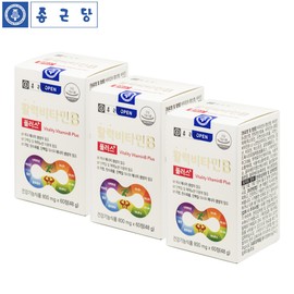 Chong Kun Dang Vitamin B Group Nutrients Highly Concentrated High Content Vitamin R B3 B7 B9 Active Complex 6 Months / 종근당 비타민B 군 영양제 고농축 고함량 비타민비 B3 B7 B9 활성 컴플렉스 6개월