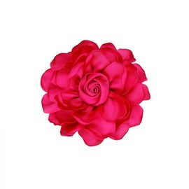 Extra Large Satin Fabric Flower Brooch for Women Elegant Rose Camellia Floral Brooch Pin Handmade Big Satin Fabric Flower Statement Brooch Pin Vintage Clothing Hat Bag Accessories Christmas Wedding