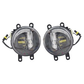 CONCEPT AUTOMOTIVE LIGHTS Compatible With 2016-2018 Toyota RAV4 Replacement LED Fog Lights with CONCEPT DESIGN DRL Left & Right Side