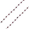 SILVEGO Women's 925 Sterling Silver Anklet with Genuine Emerald, Moonstone,