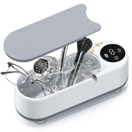 Ultrasonic Cleaners, Professional Ultrasonic Jewelry Cleaner with Blue Light, Portable Cleaner for Manicure Salon, Eyeglass, Watches, Ring