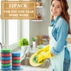 12 Pack Dual Sided Scrub Sponge, Bulk Sponges,Dual-Sided Multi-Functional Premium