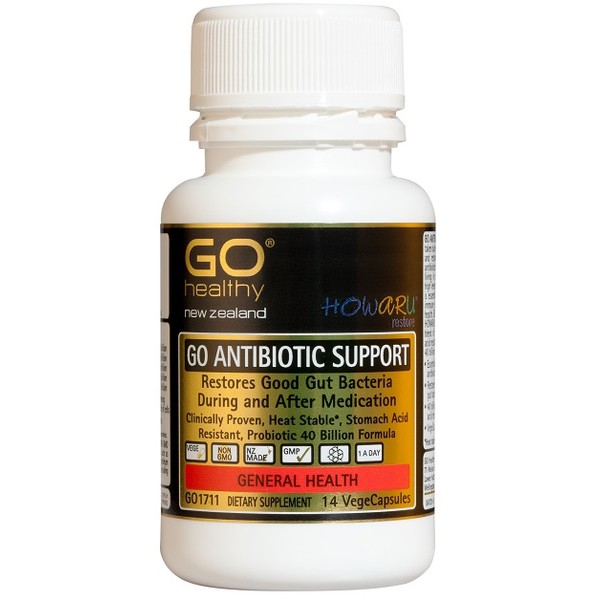 GO Healthy GO Antibiotic Support Capsules 14