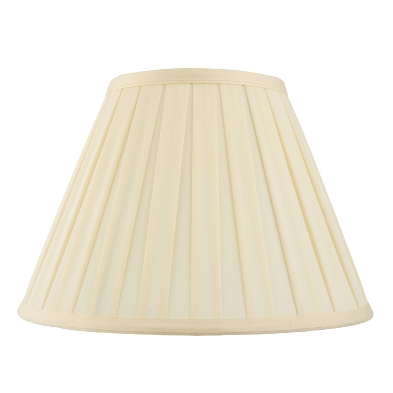 CARLA-12" Cream Pleated Empire Lamp Shade