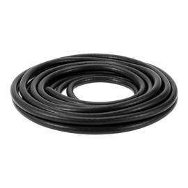 REPAIROCK Silicone Vacuum Tubing Hose for Air and Water 22.97ft 1/4" 6mm ID 3mm Thickness High Temperature Black 1 Pc