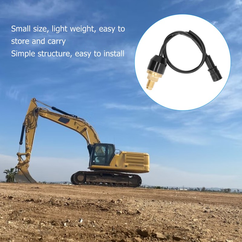 Excavator Pressure Switch Sensor Brass Rustproof Sensitive Pressure Sensor for