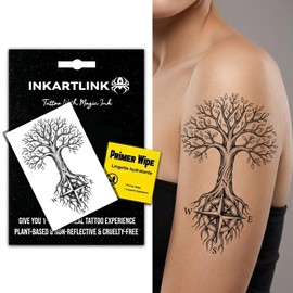 Tree Temporary Tattoos, Realistic Waterproof Fake Tattoos