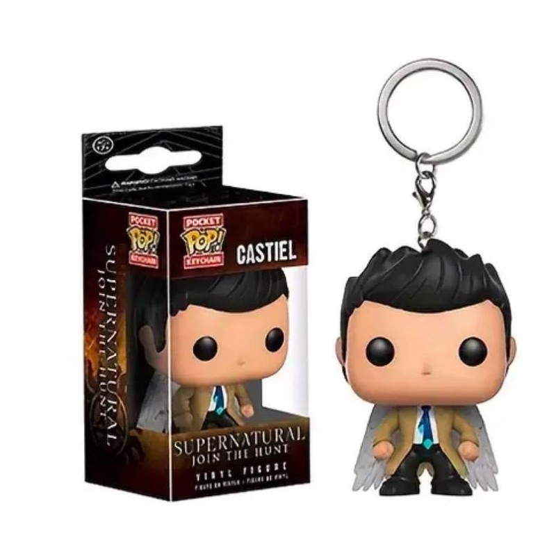 Funko Pocket Pop Keychain - Supernatural Action Figures: Castiel, Dean