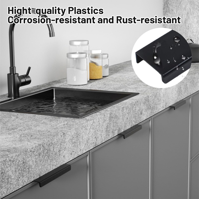 MOROBOR 10 Pack Finger Edge Pull, Self-Stick Instant Cabinet Drawer