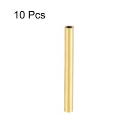 sourcing map Brass Round Tube, 3mm OD 0.5mm Wall Thickness 30mm Length Seamless Pipe Tubing for DIY Crafts 10 Pcs
