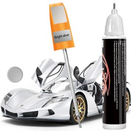 Touch Up Paint for Cars, Car Touch Up Paint Silver Fill Paint Pen Automotive Scratch Repair Two-In-One, Easy & Quick Car Scratch Remover (Sliver)