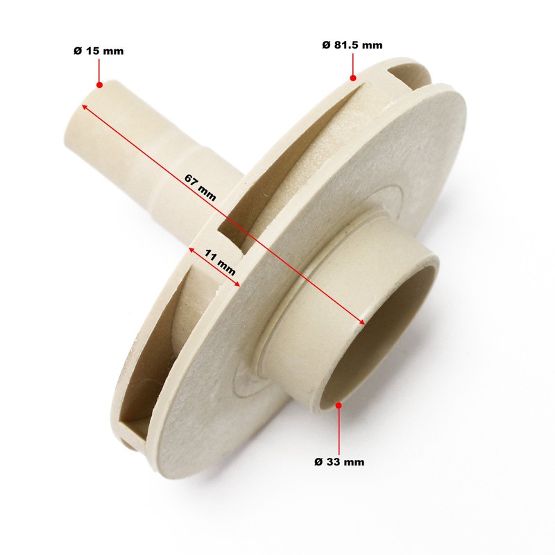 SunSun Impeller Impeller Replacement Part for 380 W Pool Filter