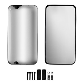 Chrome Rear View Main Door Mirror,Upper Flat Mirror,Right Passenger Side fit for 2011+ Hino 238 258 268 338