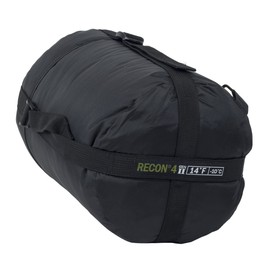 Elite Survival Systems Recon 4 Sleeping Bag, Black, Rated to 14 Degrees Fahrenheit (RECON4-B)