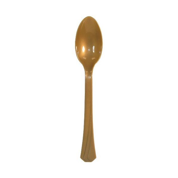 Hanna K. Signature Collection Plastic Gold | Pack of 51 Teaspoon, 51 ounce