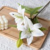 XIYUAN Artificial Tiger Lily Bouquet Lilies Flower with Rods 4