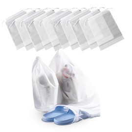 10 PCS Clear Shoes Bags Travel Bags Organizer,for Travel Essentials 15.7"X11.8"Clothes Storage(10pcs)