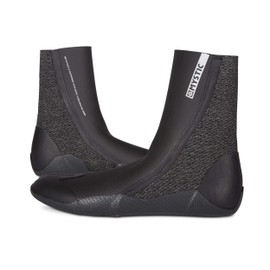 Mystic Watersports - Surf Kitesurf & Windsurfing Supreme 5 mm Split Toe Wetsuit Boots - Black - Easy Stretch Waterproof