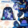 CHENGU 20 Pack Outer Space Party Favors Drawstring Bags Galaxy