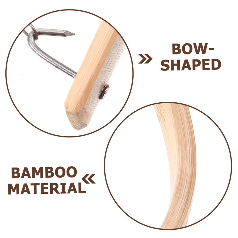 jojofuny Woodworking Coping Saw Bow Saw Hand Steel Bamboo Comfortable