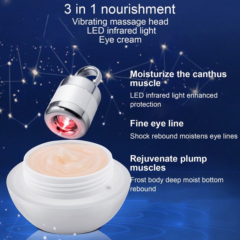 30g Eye Cream LED Infrared Massage 3 in 1 Moisturizing