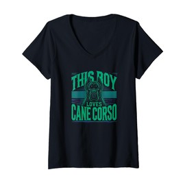 Womens Cane Corso Shirt Boys Cane Corso Lover Cane Corsos V-Neck T-Shirt