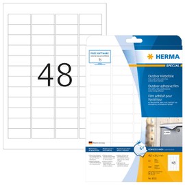 Herma Weatherproof Outdoor, White