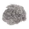 Curly Gray Short Afro Wig Synthetic Hairstyles Grey Black Short
