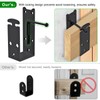 2x4 Door Barricade Brackets, Heavy Duty Door Security Bar Brackets