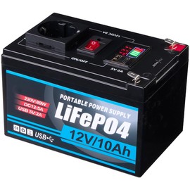 revolt 230V Power Station & Solar Converter LiFePO4 111Wh 80W USB-C/-A