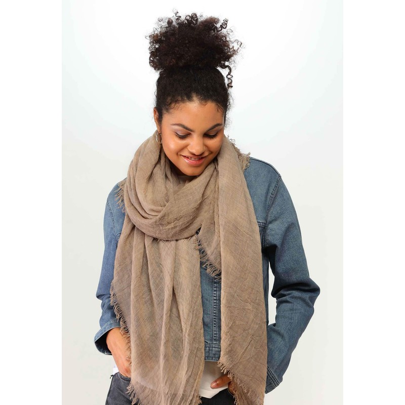 FRAAS Women's Viscose Blend Stole, camel