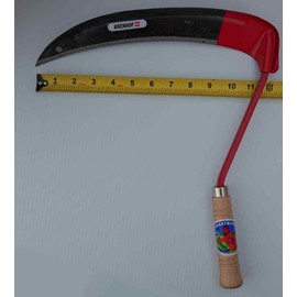 Krenhof Hand Scythe - Oil Hardened peenable Sheet Steel Blade - Hand Reaping Hook - Made in Austria