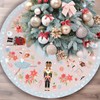 36" Nutcracker Sweets Pattern Traditional Christmas Tree Skirt Xmas Tree