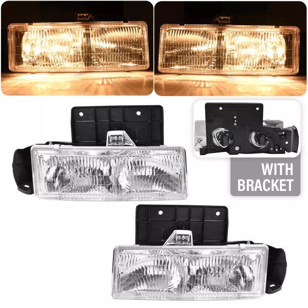 Unbranded For Chevy Astro Van GMC Safari 95-05 Headlight Headlamp