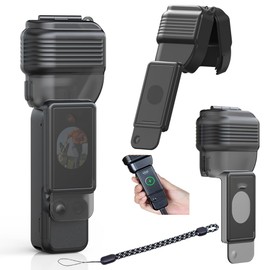 Lens Screen Protective Case for DJI Osmo Pocket 4 PC Translucent Protective Cover Flip Top Design with Strap Drop Proof Dustproof Scratch Resistant Shockproof