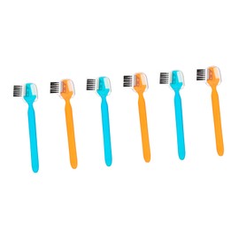 MERRYHAPY 6pcs Brow Razor with Eyebrow Brush and Comb Eyebrow Trimmer with Protective Mesh for Safe Shaping Portable Makeup Tool