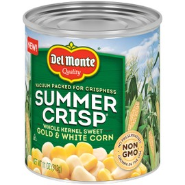 Del Monte Summer Crisp Whole Kernel Gold and White Corn, 11 oz Can